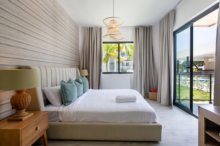 Apartamento en primer nivel con vista a la piscina