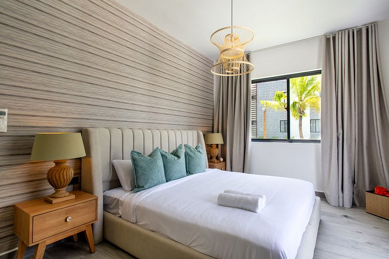 Apartamento en primer nivel con vista a la piscina