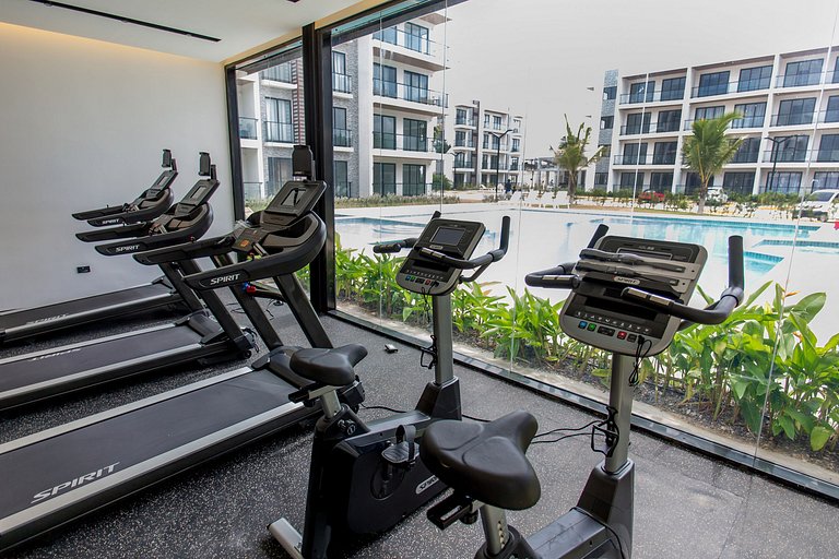 Apartamento en primer nivel con vista a la piscina
