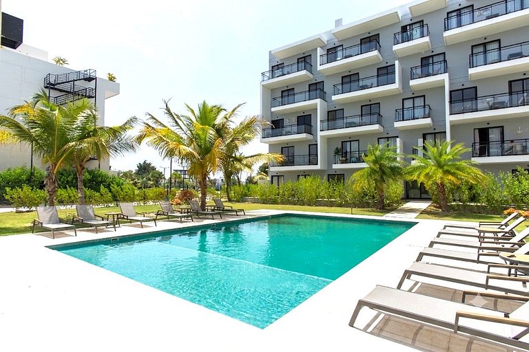 Suite cuarto piso vista piscina Downtown