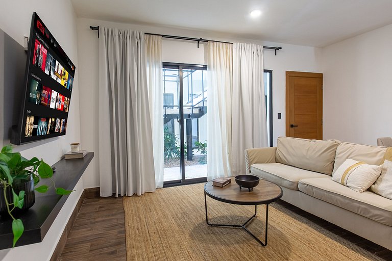 Apartamento en primer piso a 7 minutos de la playa