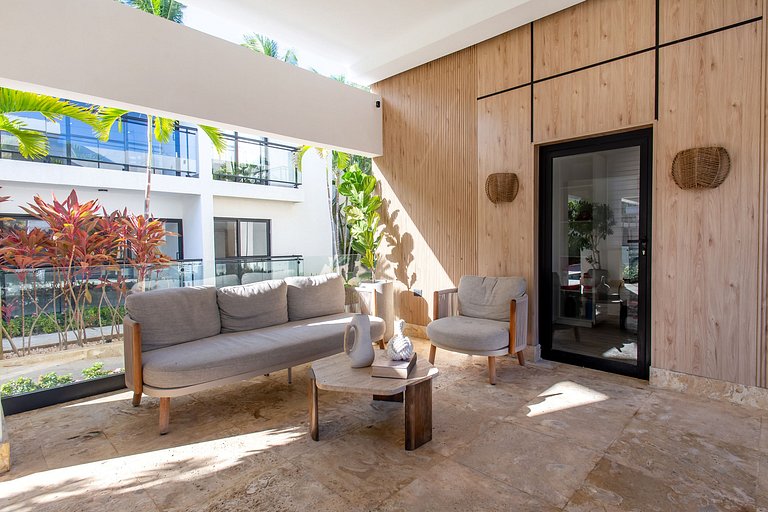 Apartamento en primer piso a 7 minutos de la playa