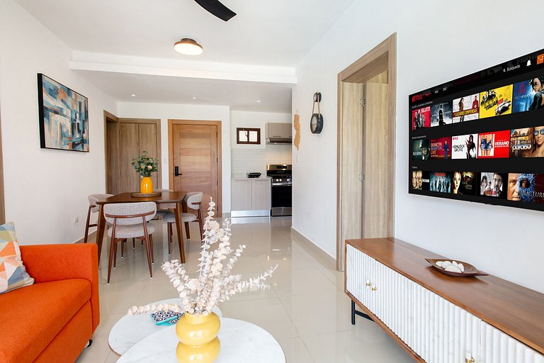 2 habitaciones con vista a piscina y jardín