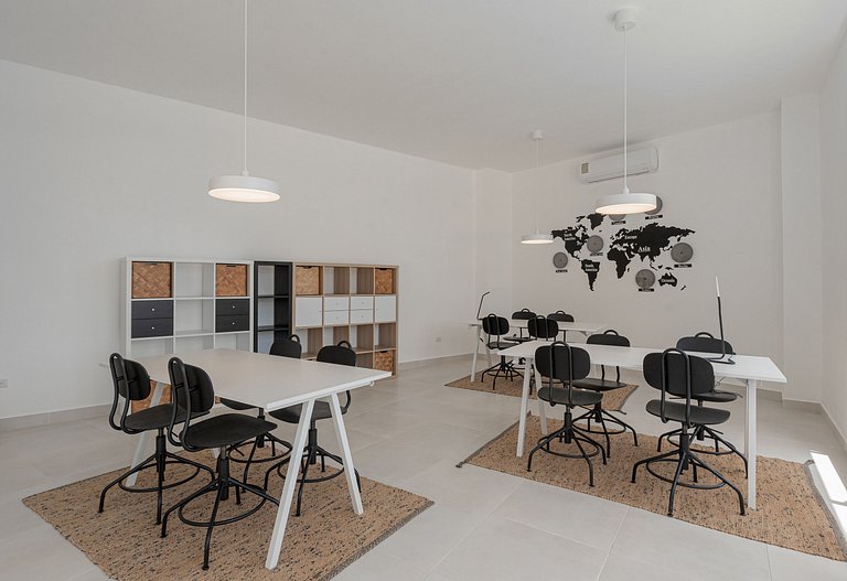 2 habitaciones con vista a piscina y jardín