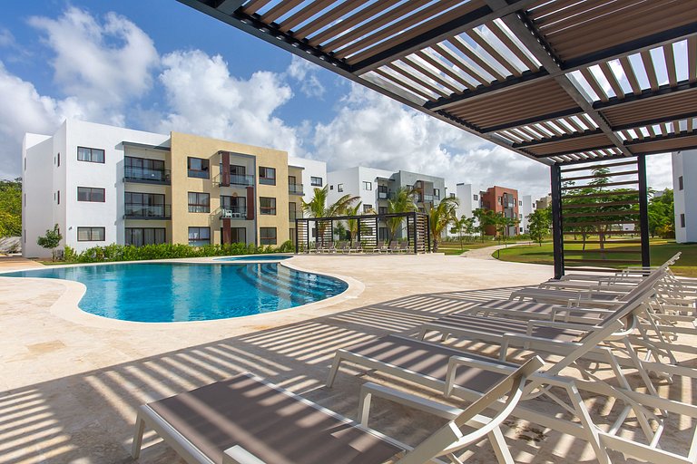 Apartamento con piscina dos habitaciones gimnasio