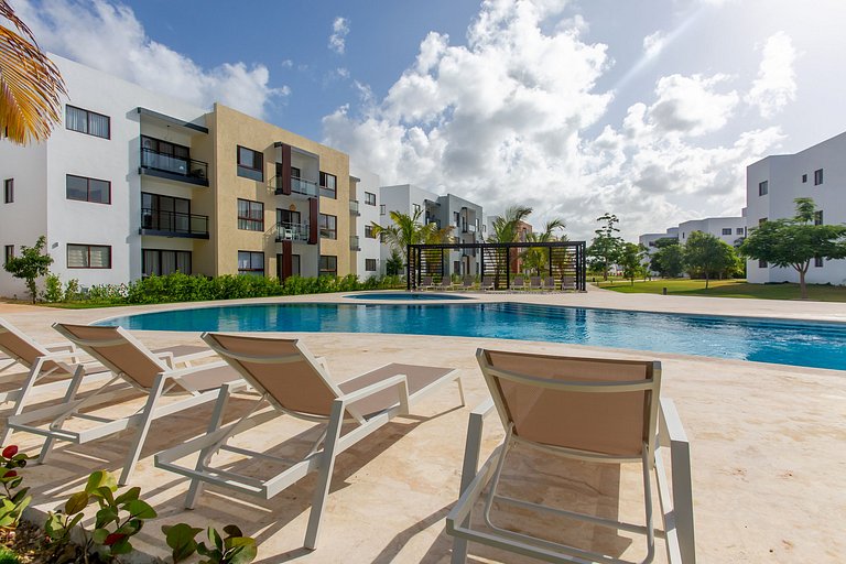 Apartamento con piscina dos habitaciones gimnasio