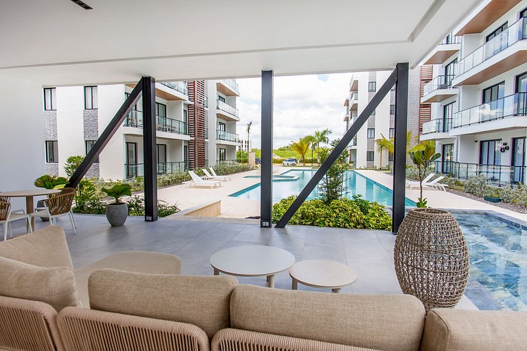 1 habitación en Punta Cana con piscina y gimnasio